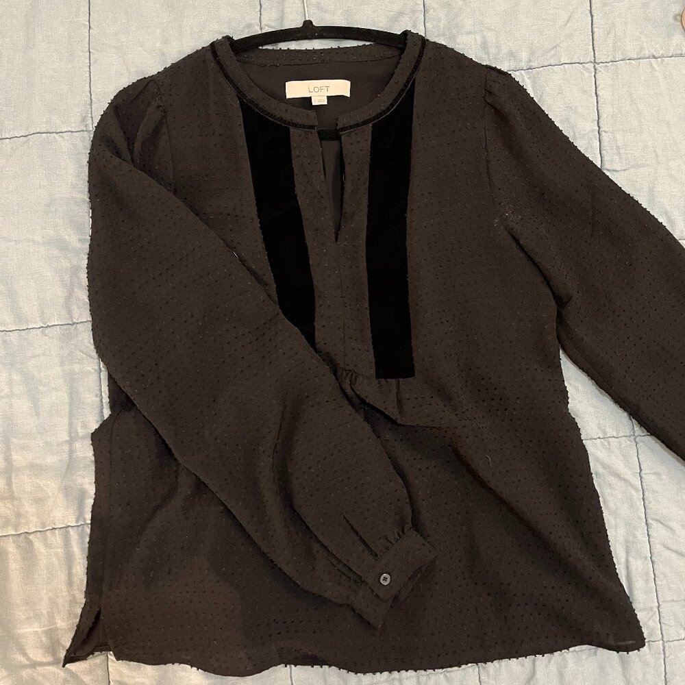 Black Long Sleeve Loft Shirt